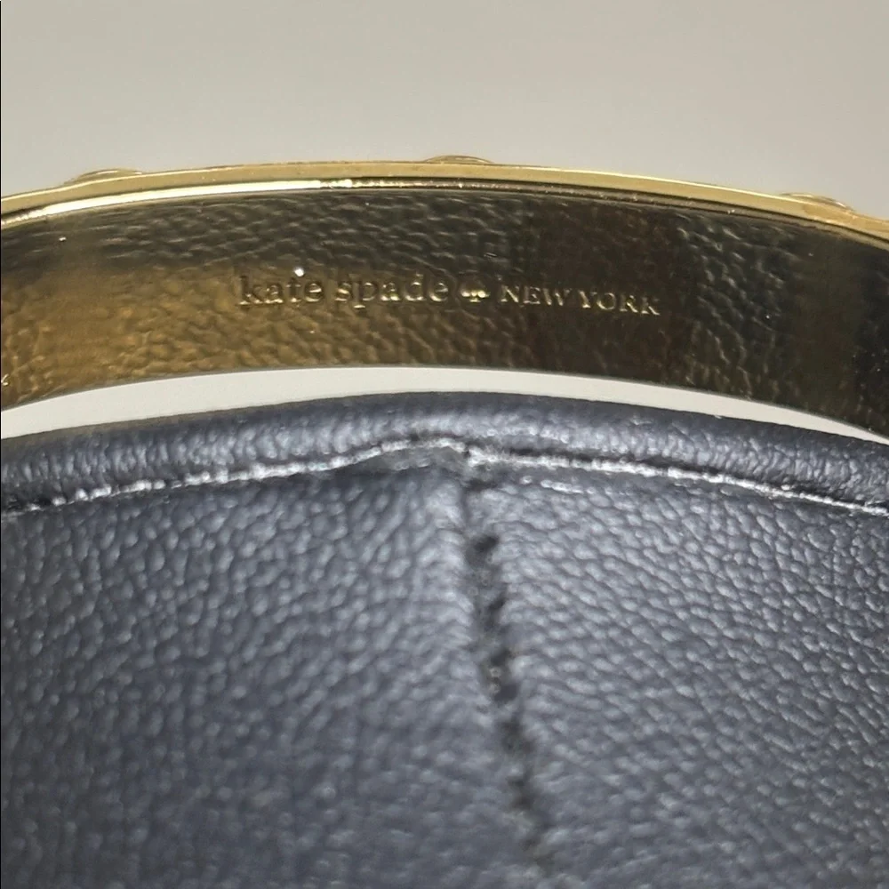 Kate Spade New York Modern Classic Green Tag Along Cuff Bracelet - Picture 4 of 7